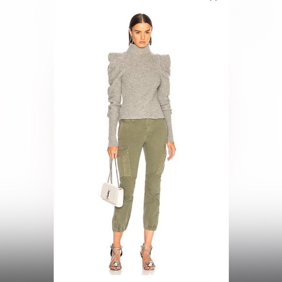 Rare Nili Lotan Cargo French Military Pants in Campo Green Size 0 - Picture 5 of 10